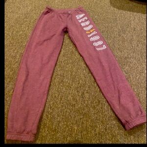 Pink Aeropostale Aero 1987 New York City Womens Dorm Sleep/Lounge Pants Sz XS
